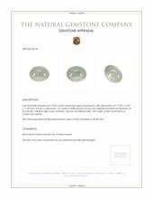 19.84 Ct. Cabochon Moonstone from Ceylon (Sri Lanka) Appraisal