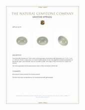 19.84 Ct. Grey Cabochon Moonstone from Ceylon (Sri Lanka) Appraisal