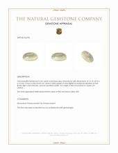 6.65 Ct. Grey Cabochon Moonstone from Ceylon (Sri Lanka) Appraisal