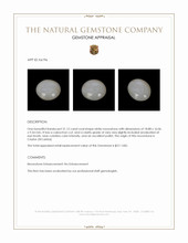 21.12 Ct. Cabochon Moonstone from Ceylon (Sri Lanka) Appraisal