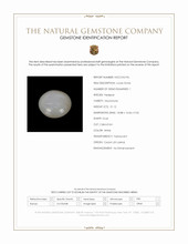 21.12 Ct. White Cabochon Moonstone from Ceylon (Sri Lanka) Scan Report