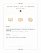 16.81 Ct. Cabochon Moonstone from Ceylon (Sri Lanka) Appraisal