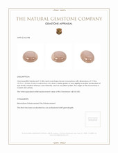 12.38 Ct. Brown Cabochon Moonstone from Ceylon (Sri Lanka) Appraisal