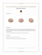 12.38 Ct. Cabochon Moonstone from Ceylon (Sri Lanka) Appraisal