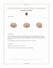 12.38 Ct. Cabochon Moonstone from Ceylon (Sri Lanka) Appraisal