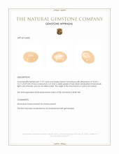 17.97 Ct. Cabochon Moonstone from Ceylon (Sri Lanka) Appraisal