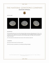 5.46 Ct. Cabochon Moonstone from Ceylon (Sri Lanka) Appraisal