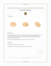 22.28 Ct. Cabochon Moonstone from Ceylon (Sri Lanka) Appraisal