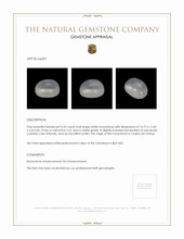 6.25 Ct. White Cabochon Moonstone from Ceylon (Sri Lanka) Appraisal