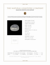6.25 Ct. White Cabochon Moonstone from Ceylon (Sri Lanka) Scan Report