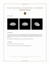 4.64 Ct. White Cabochon Moonstone from Ceylon (Sri Lanka) Appraisal