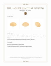 12.50 Ct. Peach Cabochon Moonstone from Ceylon (Sri Lanka) Appraisal