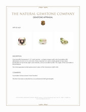 1.27 Ct. Tourmaline from Mozambique Appraisal