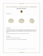 11.54 Ct. Cabochon Moonstone from Ceylon (Sri Lanka) Appraisal