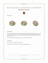 6.07 Ct. Cabochon Moonstone from Ceylon (Sri Lanka) Appraisal