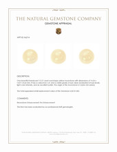 12.27 Ct. Yellow Cabochon Moonstone from Ceylon (Sri Lanka) Appraisal