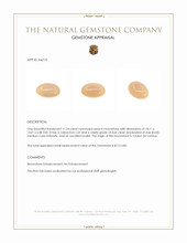 11.24 Ct. Cabochon Moonstone from Ceylon (Sri Lanka) Appraisal