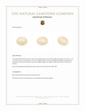 8.20 Ct. Cabochon Moonstone from Ceylon (Sri Lanka) Appraisal