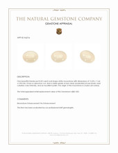 8.20 Ct. Cabochon Moonstone from Ceylon (Sri Lanka) Appraisal