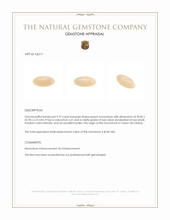 9.97 Ct. Peach Cabochon Moonstone from Ceylon (Sri Lanka) Appraisal