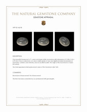 6.71 Ct. White Cabochon Moonstone from Ceylon (Sri Lanka) Appraisal