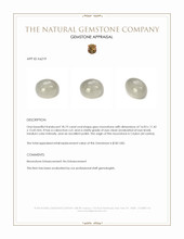 18.19 Ct. Grey Cabochon Moonstone from Ceylon (Sri Lanka) Appraisal