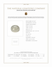 18.19 Ct. Cabochon Moonstone from Ceylon (Sri Lanka) Scan Report
