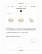 6.50 Ct. Cabochon Moonstone from Ceylon (Sri Lanka) Appraisal