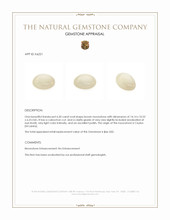 6.50 Ct. Cabochon Moonstone from Ceylon (Sri Lanka) Appraisal