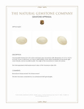 6.50 Ct. Grey Cabochon Moonstone from Ceylon (Sri Lanka) Appraisal