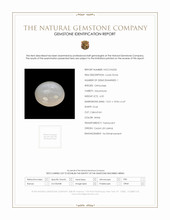 6.50 Ct. White Cabochon Moonstone from Ceylon (Sri Lanka) Scan Report