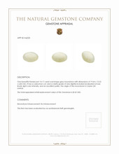 14.17 Ct. Cabochon Moonstone from Ceylon (Sri Lanka) Appraisal