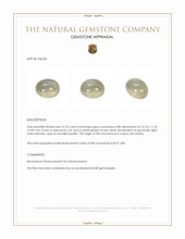 12.70 Ct. Cabochon Moonstone from Ceylon (Sri Lanka) Appraisal