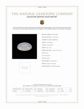 6.47 Ct. White Cabochon Moonstone from Ceylon (Sri Lanka) Scan Report