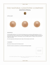 12.52 Ct. Cabochon Moonstone from Ceylon (Sri Lanka) Appraisal