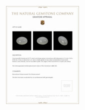 8.79 Ct. White Cabochon Moonstone from Ceylon (Sri Lanka) Appraisal