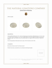 12.51 Ct. Cabochon Moonstone from Ceylon (Sri Lanka) Appraisal