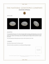 11.44 Ct. White Cabochon Moonstone from Ceylon (Sri Lanka) Appraisal