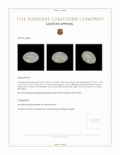 10.51 Ct. Cabochon Moonstone from Ceylon (Sri Lanka) Appraisal