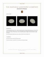 10.51 Ct. Cabochon Moonstone from Ceylon (Sri Lanka) Appraisal