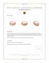 15.63 Ct. Cabochon Moonstone from Ceylon (Sri Lanka) Appraisal