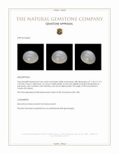 5.66 Ct. Cabochon Moonstone from Ceylon (Sri Lanka) Appraisal