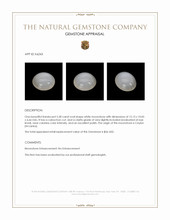 5.58 Ct. Cabochon Moonstone from Ceylon (Sri Lanka) Appraisal