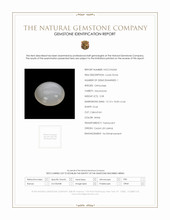 5.58 Ct. White Cabochon Moonstone from Ceylon (Sri Lanka) Scan Report