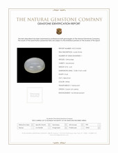 6.65 Ct. Cabochon Moonstone from Ceylon (Sri Lanka) Scan Report