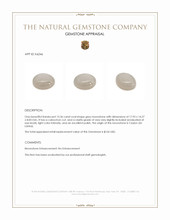 15.36 Ct. Cabochon Moonstone from Ceylon (Sri Lanka) Appraisal