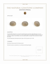 11.54 Ct. Cabochon Moonstone from Ceylon (Sri Lanka) Appraisal