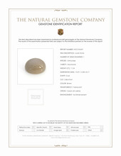 11.54 Ct. Brown Cabochon Moonstone from Ceylon (Sri Lanka) Scan Report