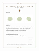 4.31 Ct. Green Cabochon Moonstone from Ceylon (Sri Lanka) Appraisal