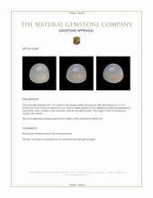 7.79 Ct. Cabochon Moonstone from Ceylon (Sri Lanka) Appraisal